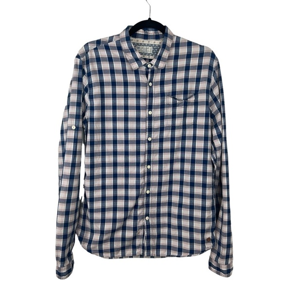 Scotch & Soda Check Print Button Down Shirt - Picture 1 of 7